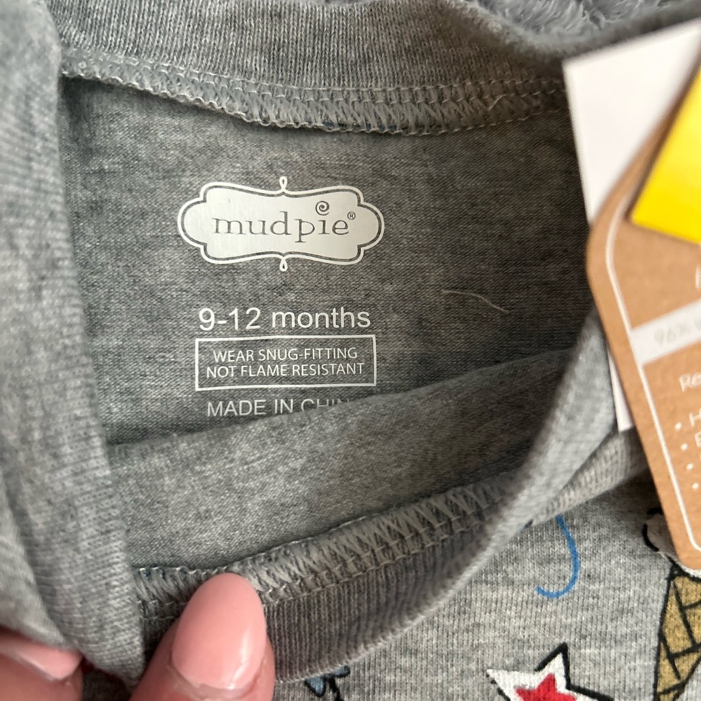 Mud Pie 4th of July Pajamas 12-18m - Picture 2 of 3